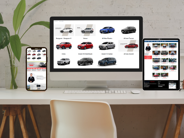 A modern website for a leading car dealership